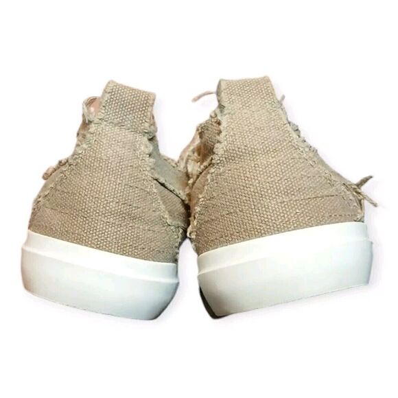 Corkys Shoes Women's Size 8 Slip-On Babalu Canvas Sneakers Low Top Neutral Beige - Picture 5 of 7